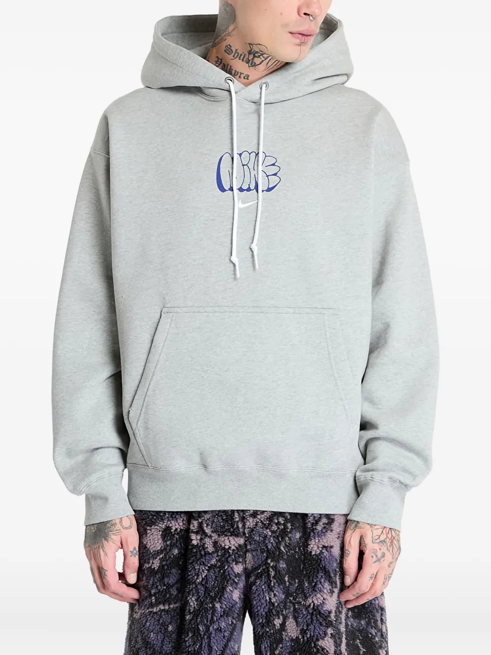 Nike Fleece hoodie met logo Grijs