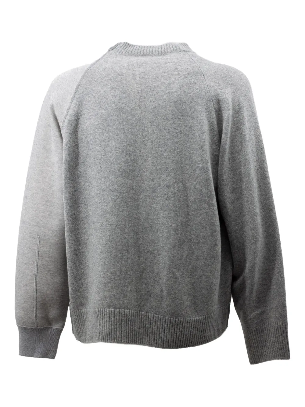 Sacai raglan-sleeve crew-neck sweatshirt - Grijs