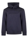 Emporio Armani crystal-embellished hoodie - Black