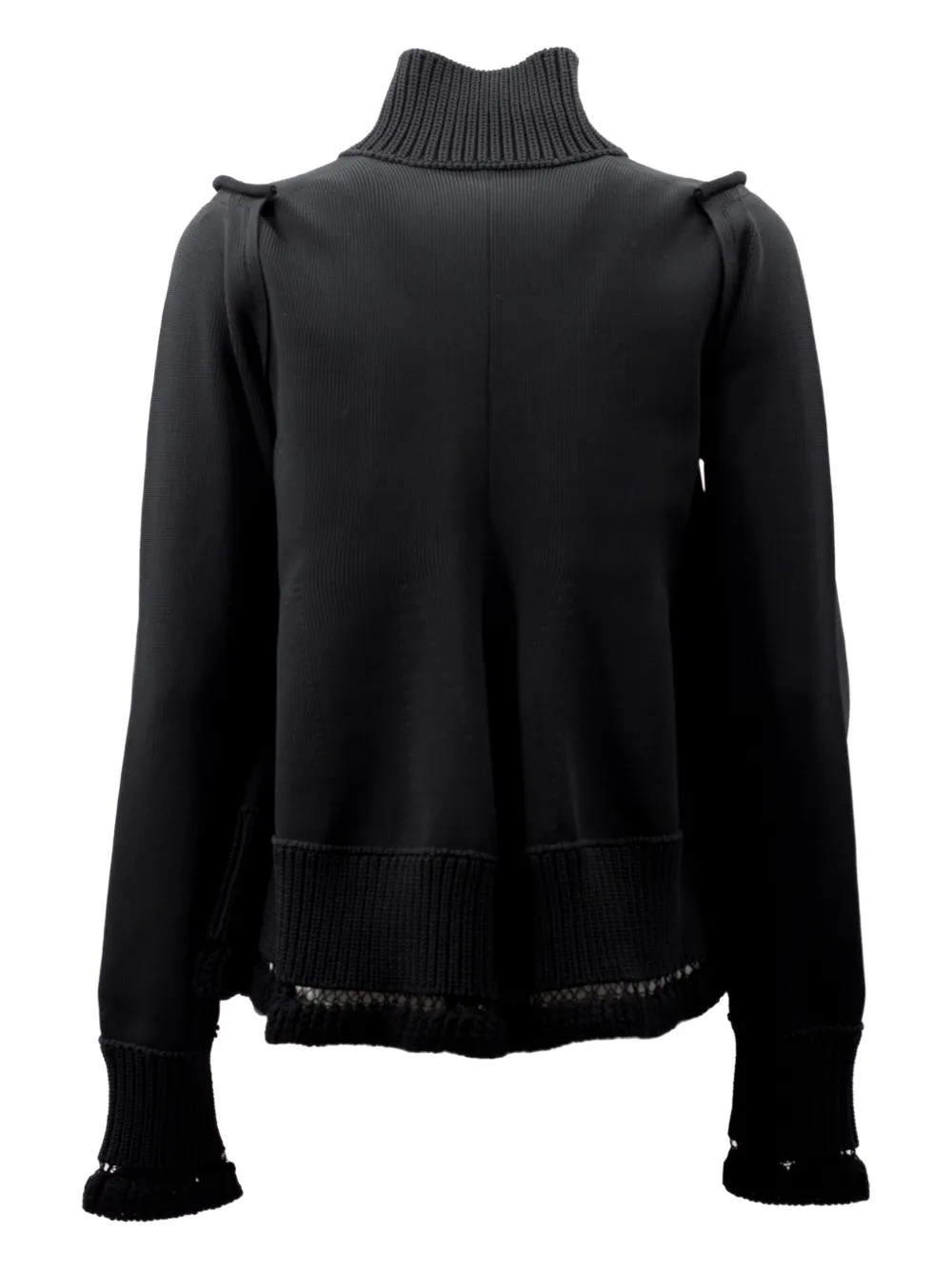 Sacai Ribbed Cardigan In Multi
