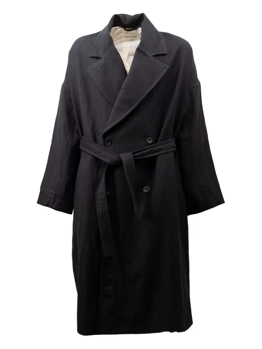 Casey Casey belted double-breasted coat | Black | Image 1