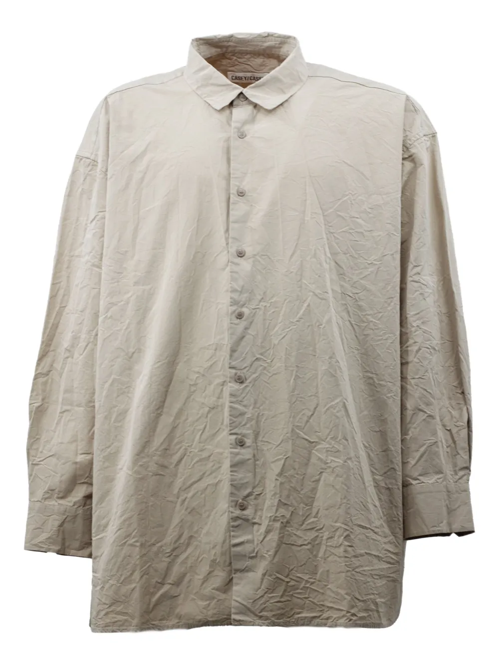 Casey Casey crumpled cotton shirt | Grey | Image 1