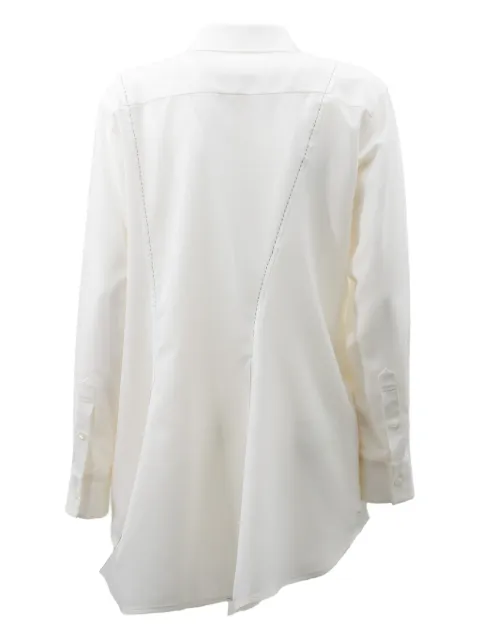 sacai pleated-panel shirt