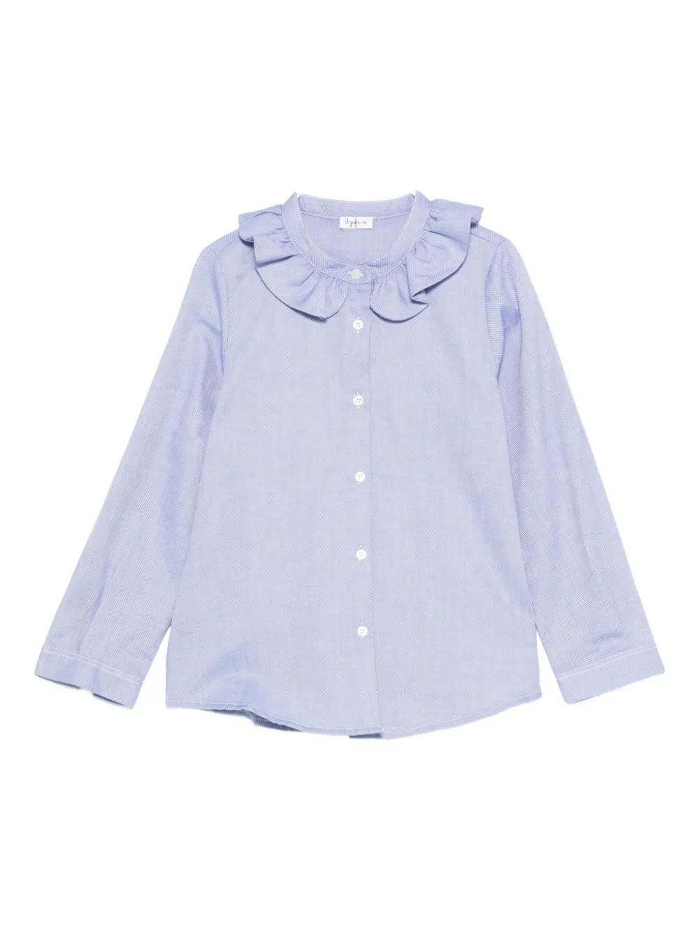 Il Gufo ruffled-collar blouse | Blue | Image 1