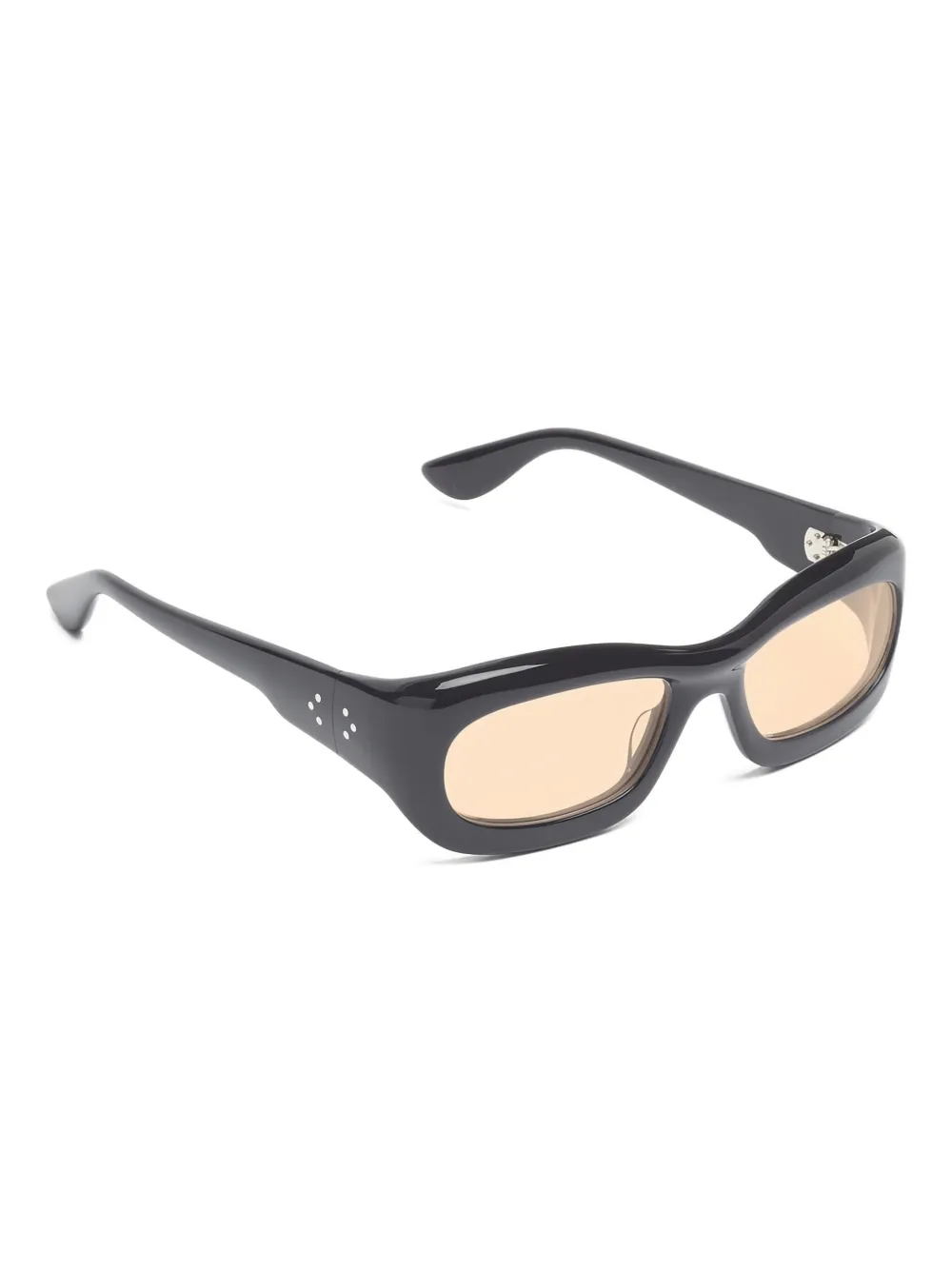Port Tanger Ghaib rectangle-frame sunglasses - Zwart