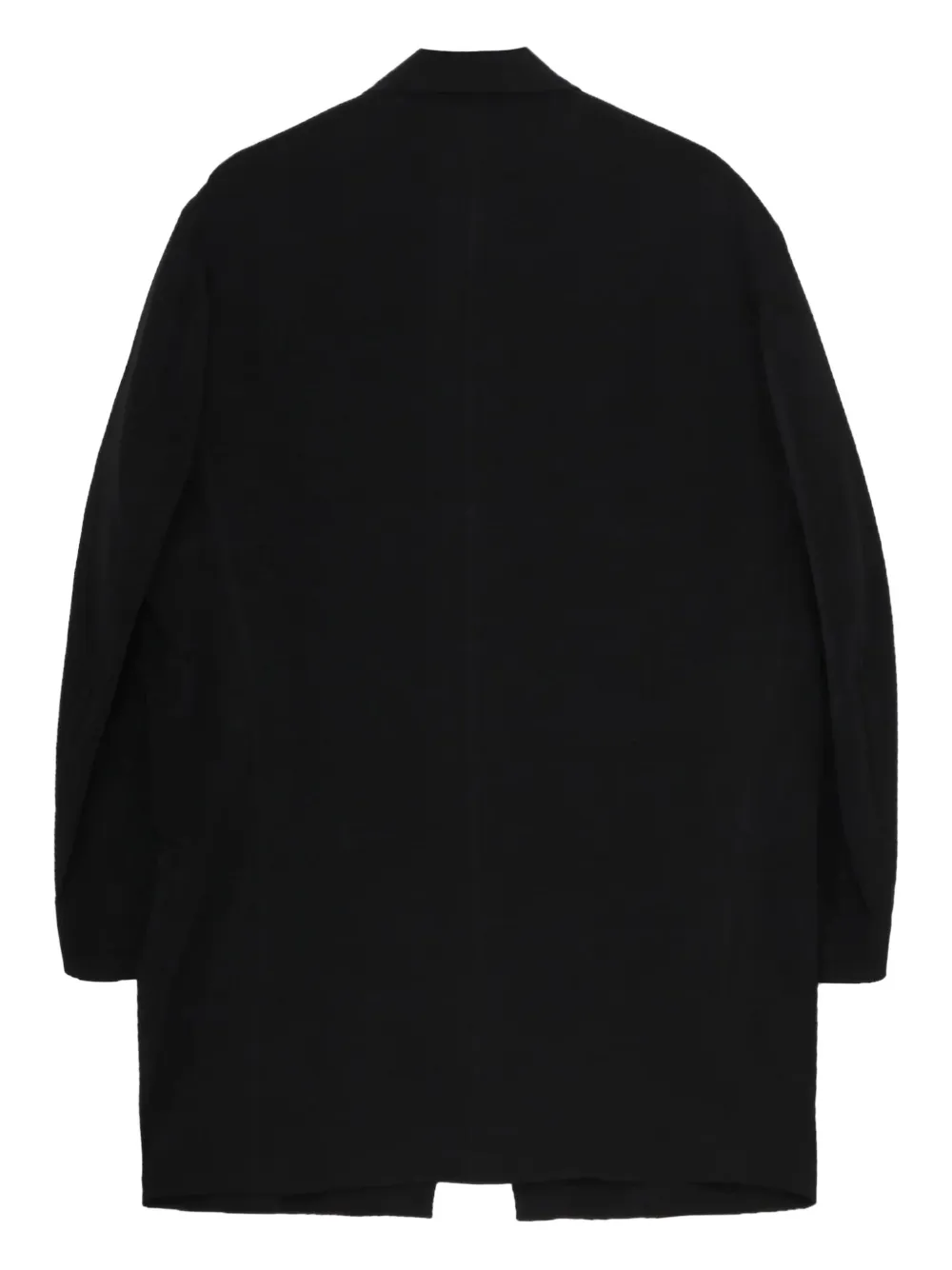 Yohji Yamamoto Single-breasted Wool Jacket In Black