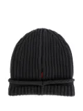 Casey Casey ribbed roll-up beanie - Grey