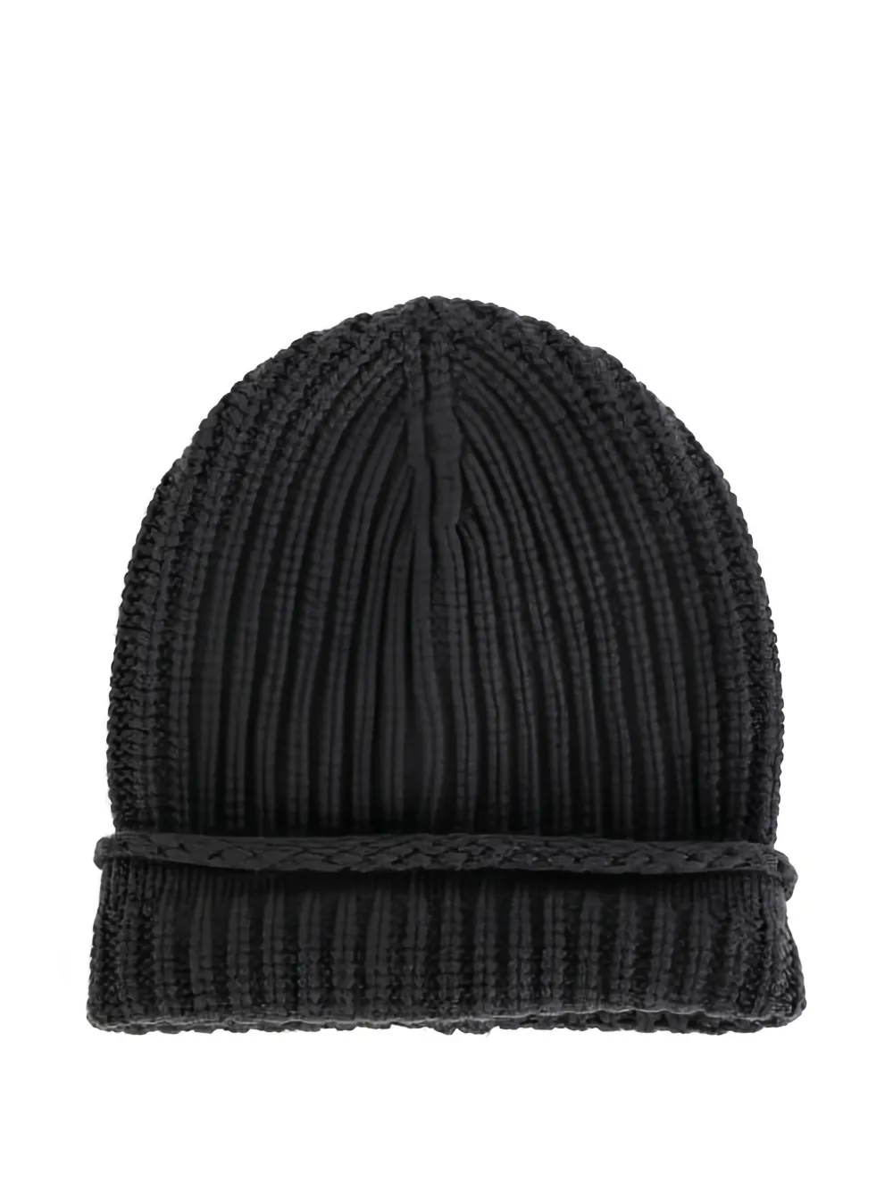 Casey Casey ribbed roll-up beanie - Grijs