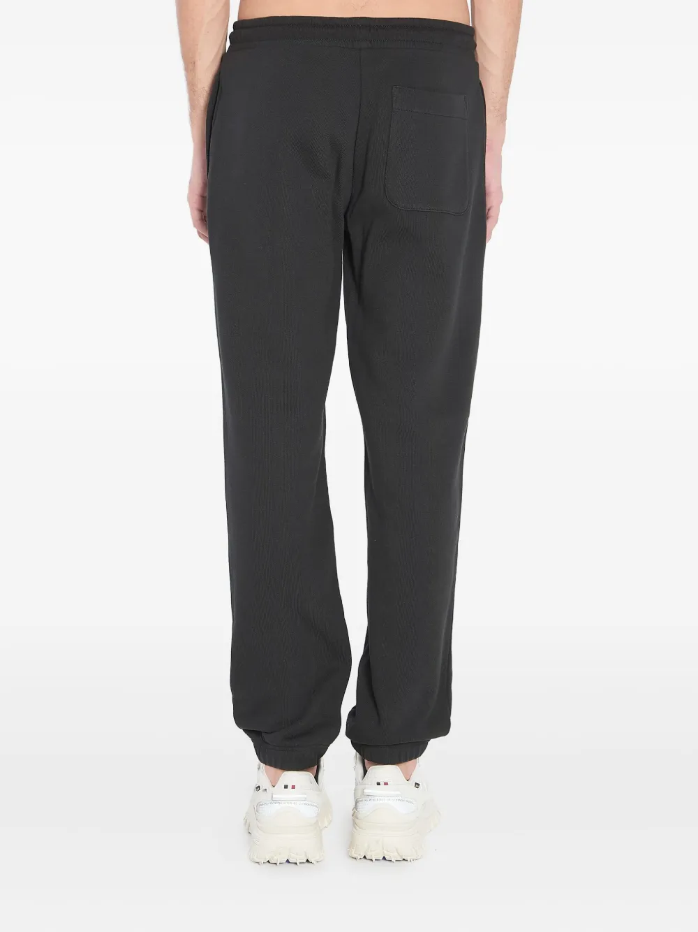 Moncler Trainingsbroek met elastische cuffs en logo Blauw