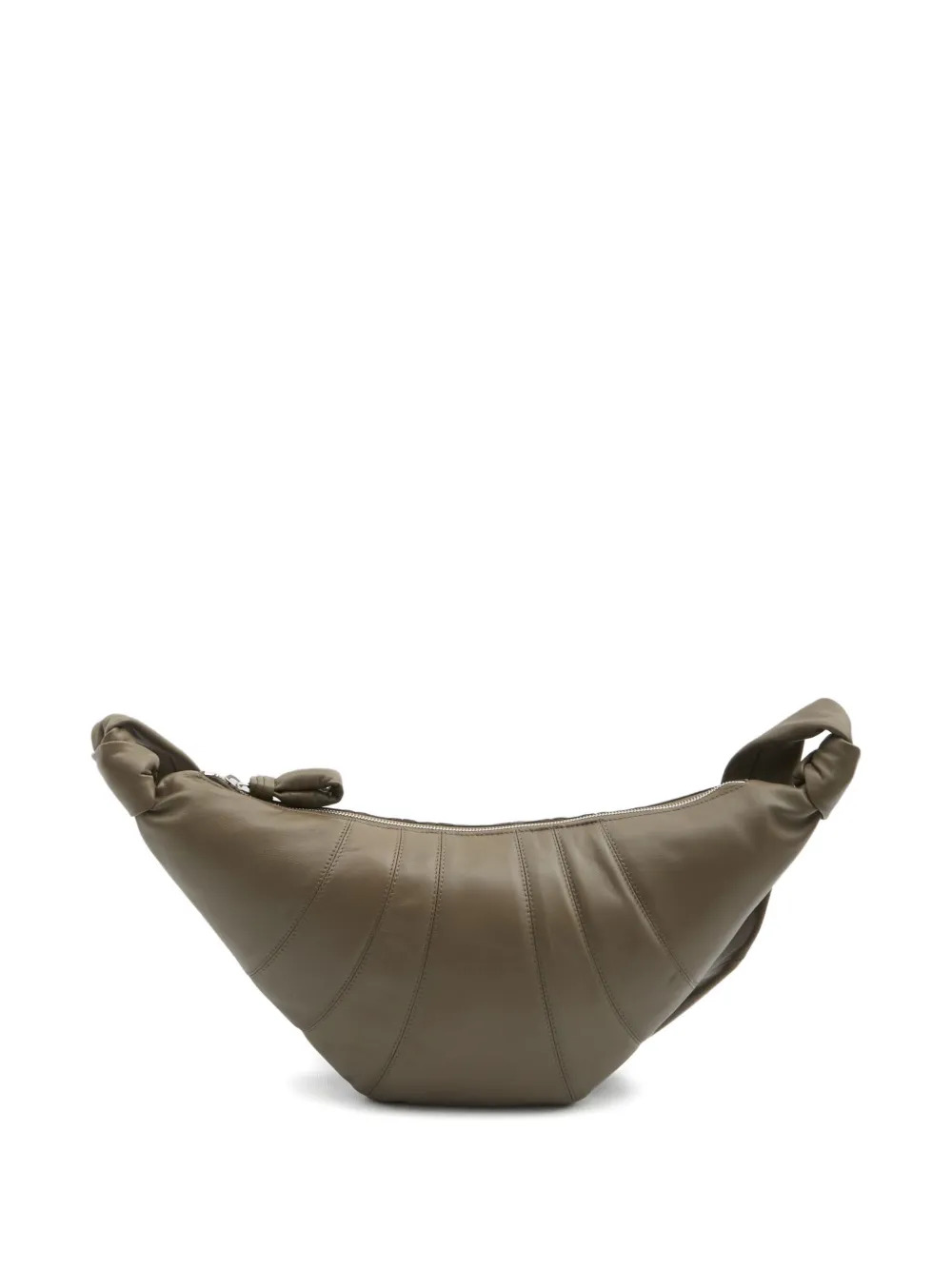 Lemaire Medium Croissant Lamb-skin Shoulder Bag In Green