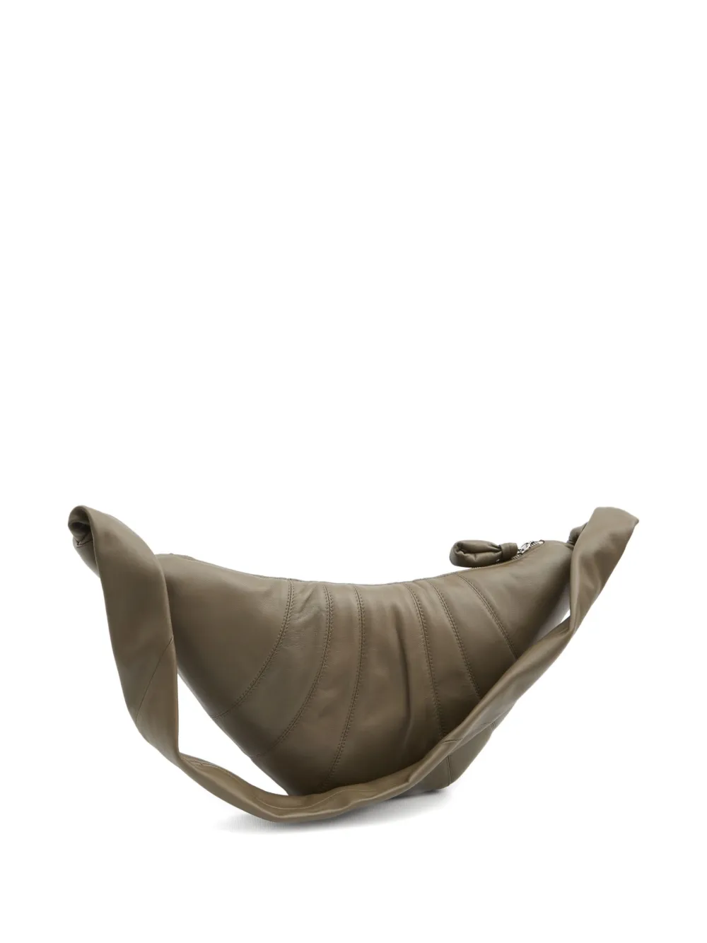 LEMAIRE medium Croissant lamb-skin shoulder bag Groen