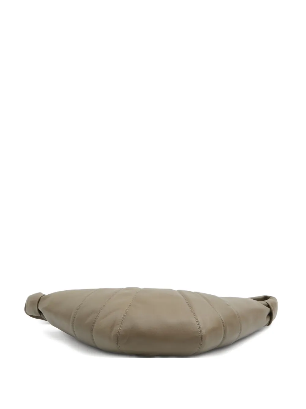 LEMAIRE medium Croissant lamb-skin shoulder bag Groen