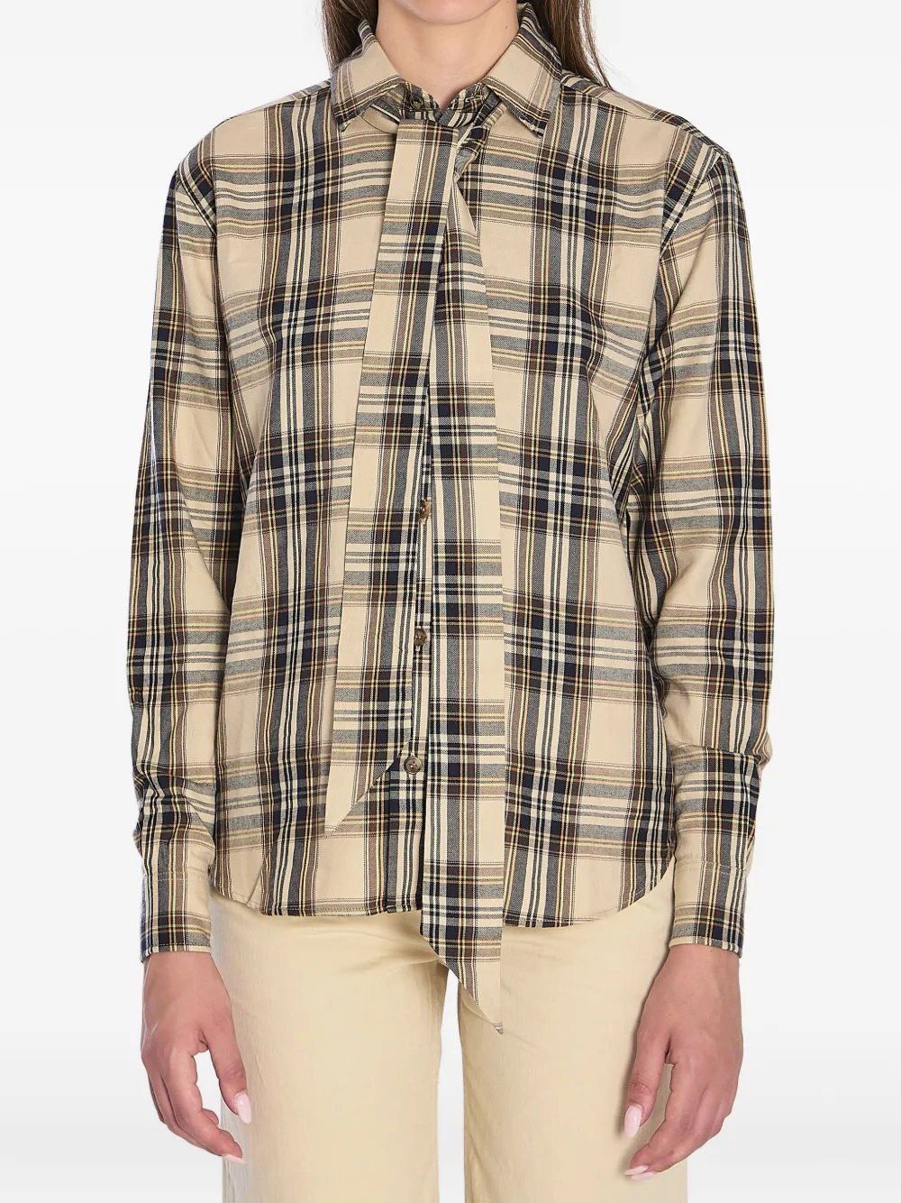 Saint Laurent camisa Lavallière Cassandre | neutro | Image 1