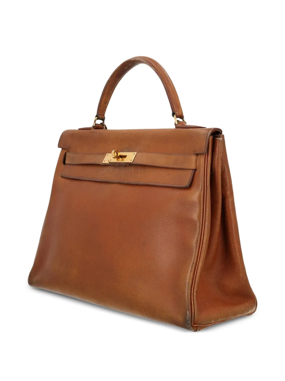 Hermès Pre-Owned 1976 ケリー 33 ハンドバッグ - ブラウン Hermès Pre-Owned 1976 ケリー 33 ハンドバッグ - ブラウン