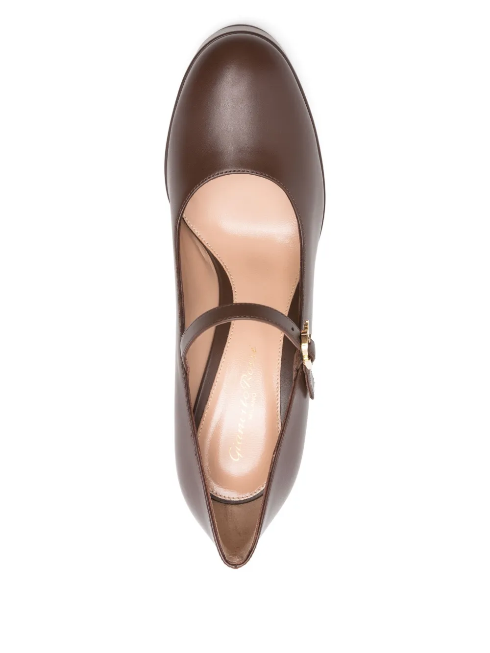 Gianvito Rossi 105mm Platform Mary Jane Pumps In Animal Print