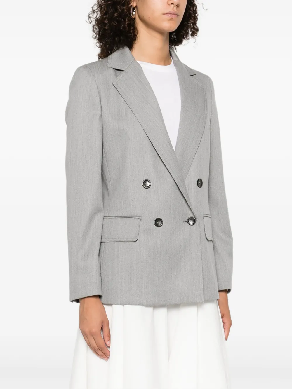 Max Mara double-breasted blazer Grijs
