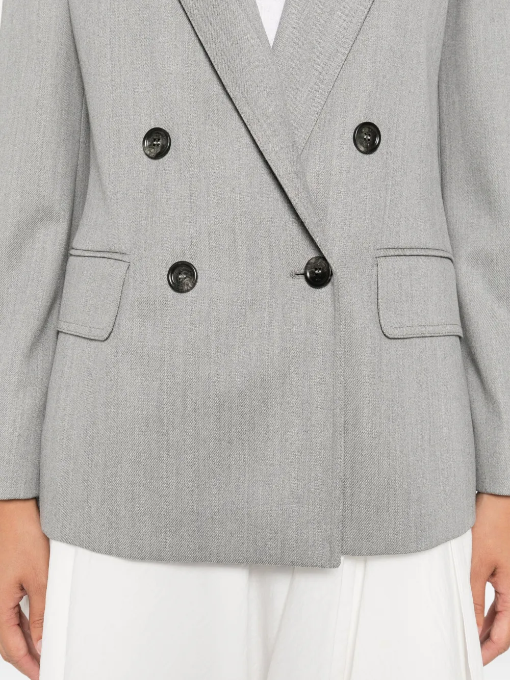 Max Mara double-breasted blazer Grijs