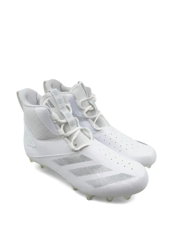 all white low top adidas cleats