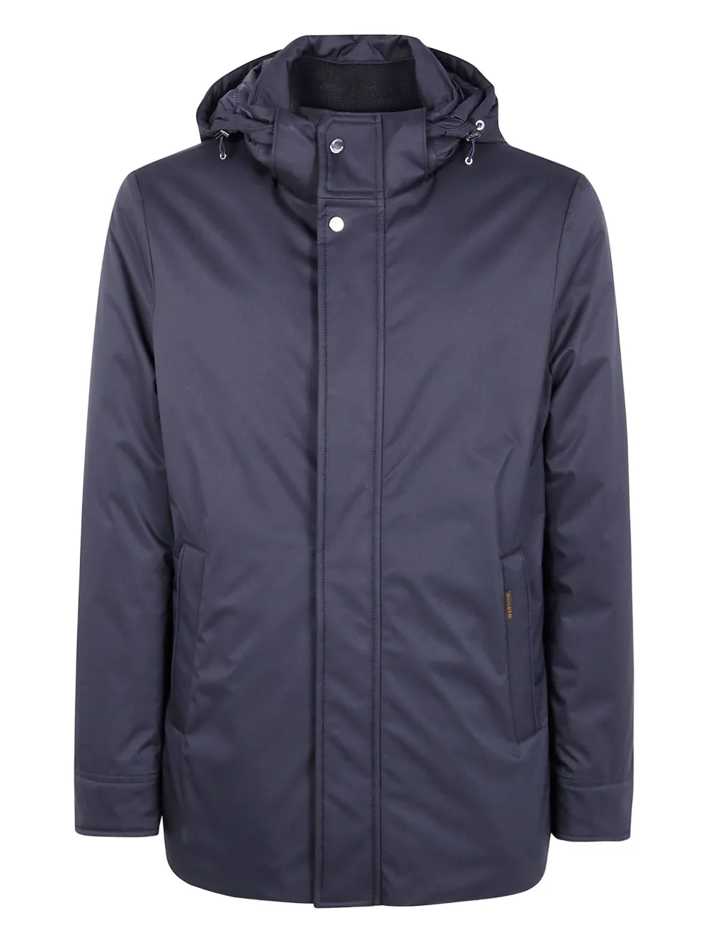 Moorer hooded zip-fastening jacket U0402 DARK BLUE