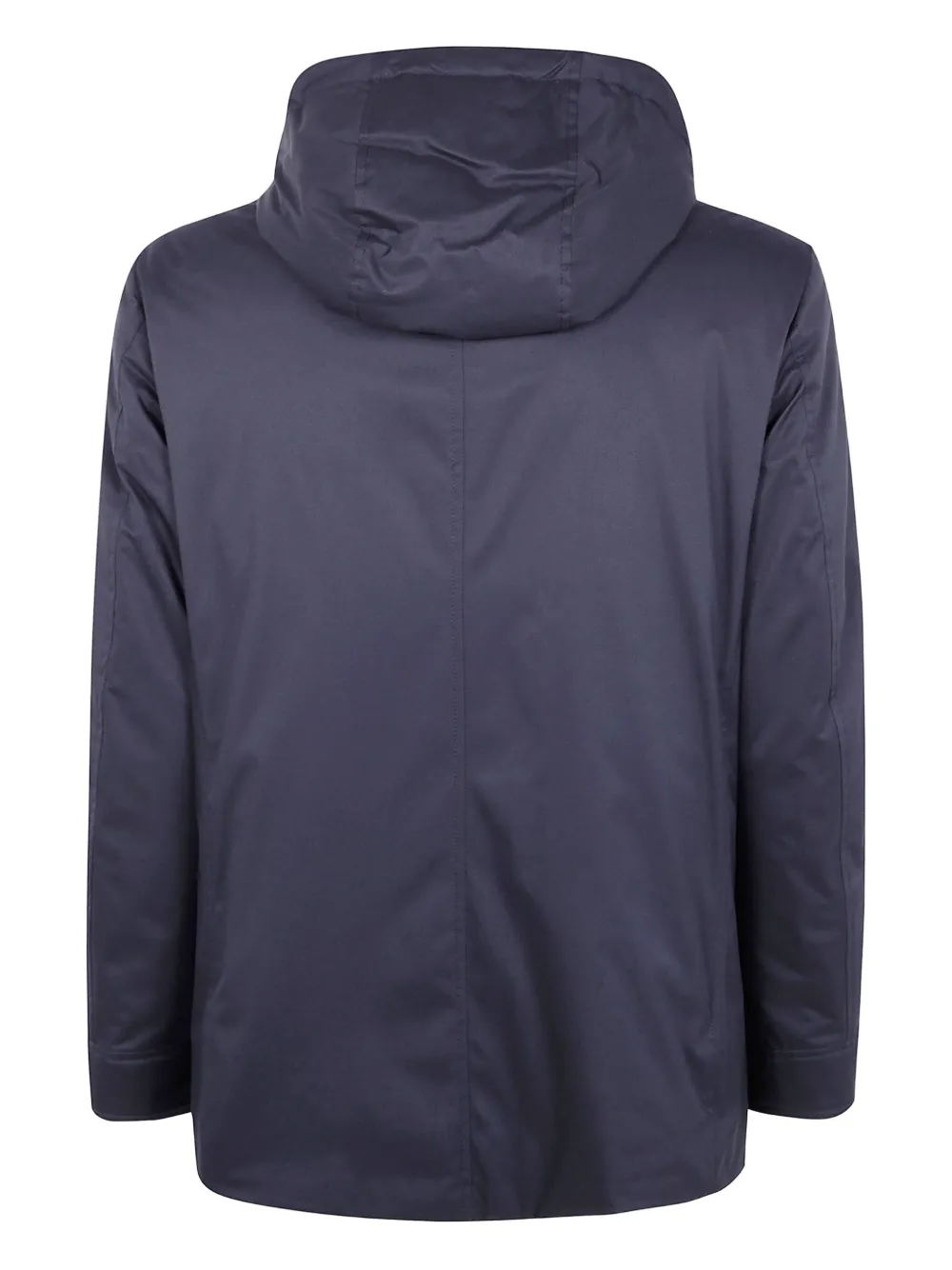 Moorer hooded zip-fastening jacket U0402 DARK BLUE