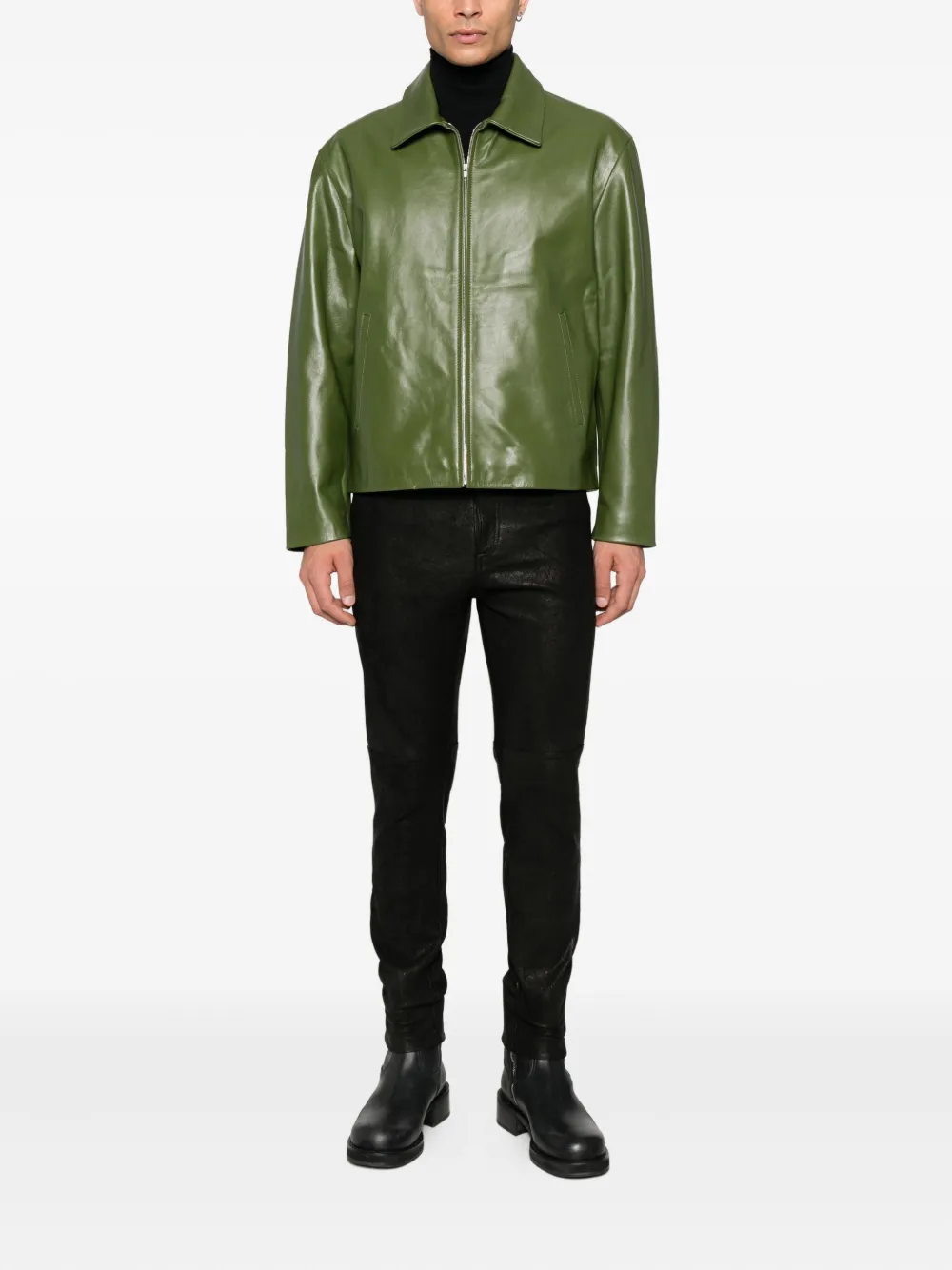 Salvatore Santoro sheepskin trousers Zwart