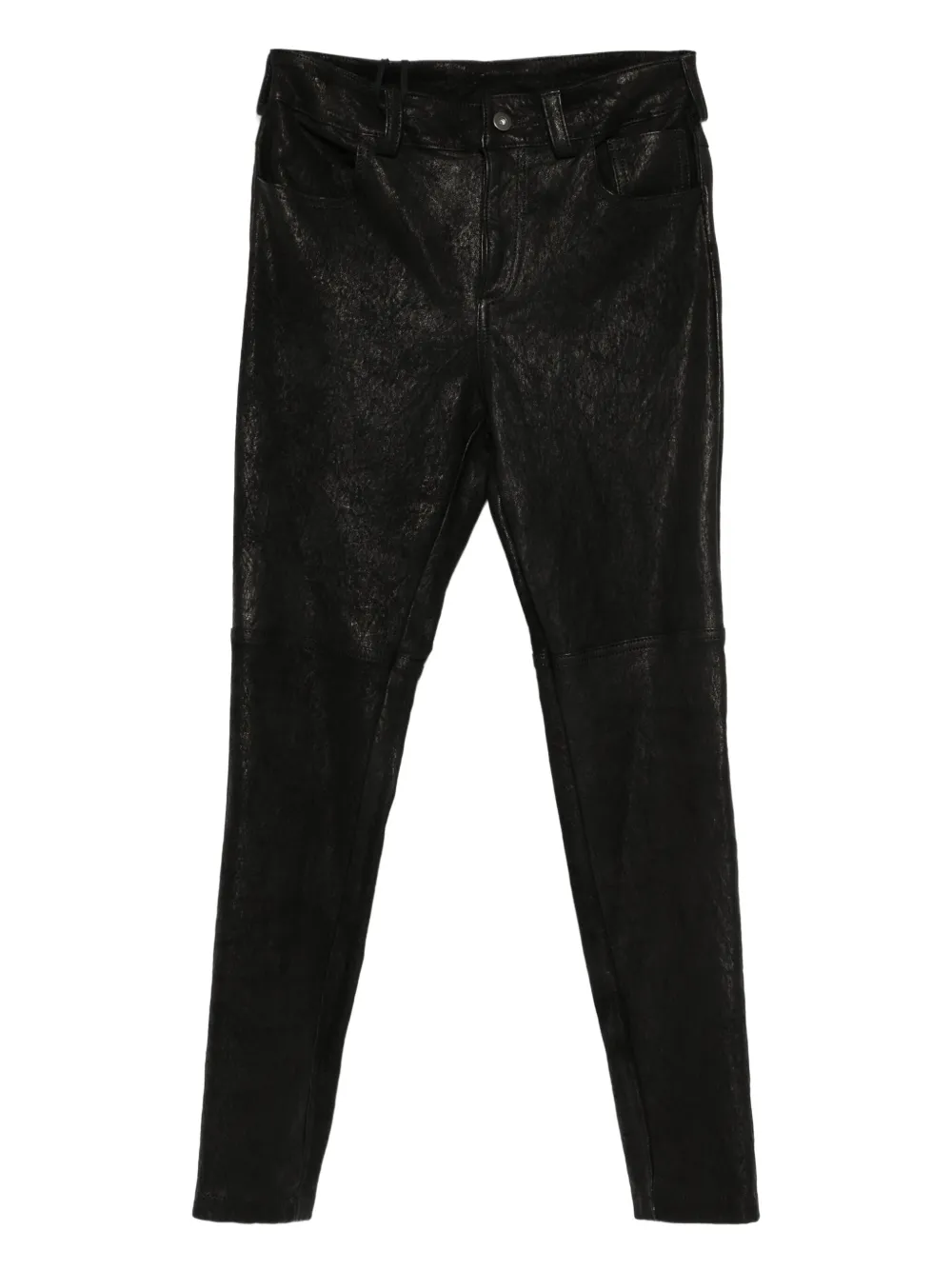 Salvatore Santoro sheepskin trousers Zwart