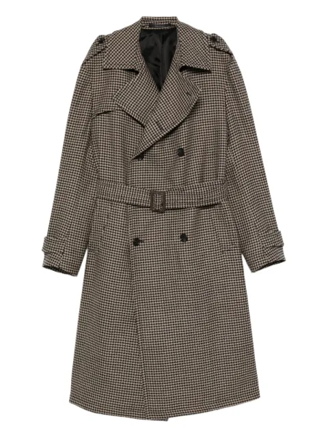 Tagliatore houndstooth double-breasted coat
