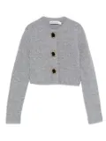 Self-Portrait embellished-button cardigan - Grey