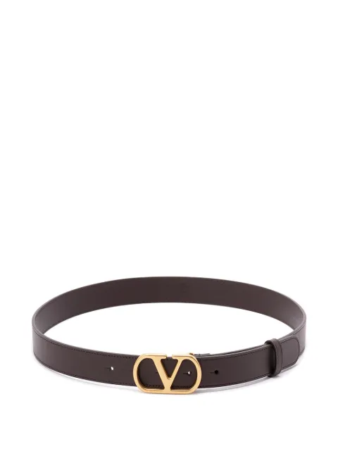 Valentino Garavani ceinture en cuir à détail VLogo