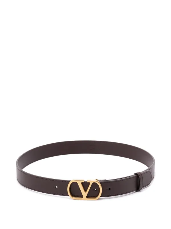 【美品】Valentino ブラウン レザー ベルト ヴァレンティノ ガラヴァーニ Valentino Garavani ベルト レザー