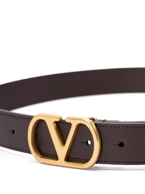 【美品】Valentino ブラウン レザー ベルト ヴァレンティノ ガラヴァーニ Valentino Garavani ベルト レザー