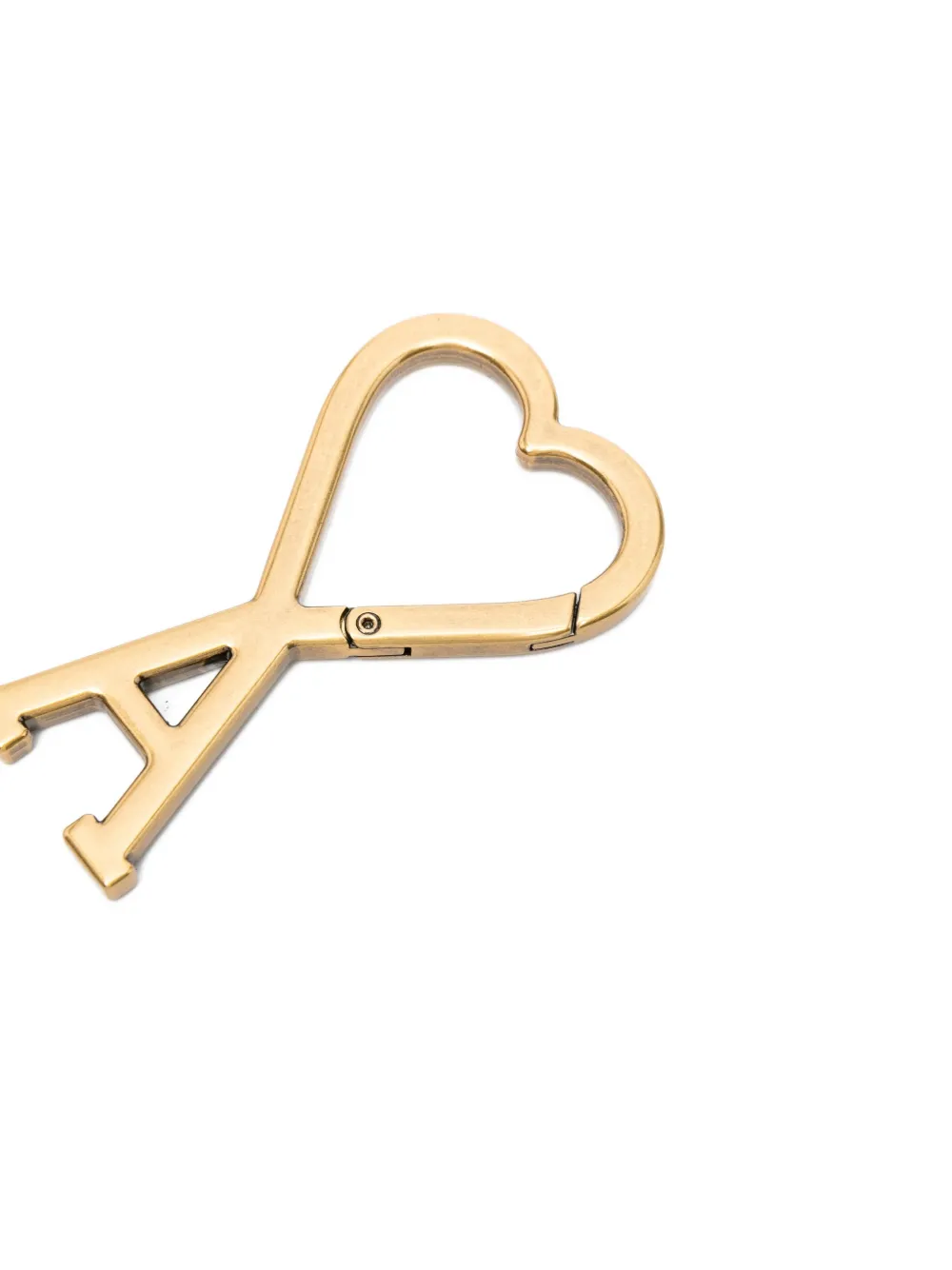 AMI Paris Hartvormige sleutelhanger Goud