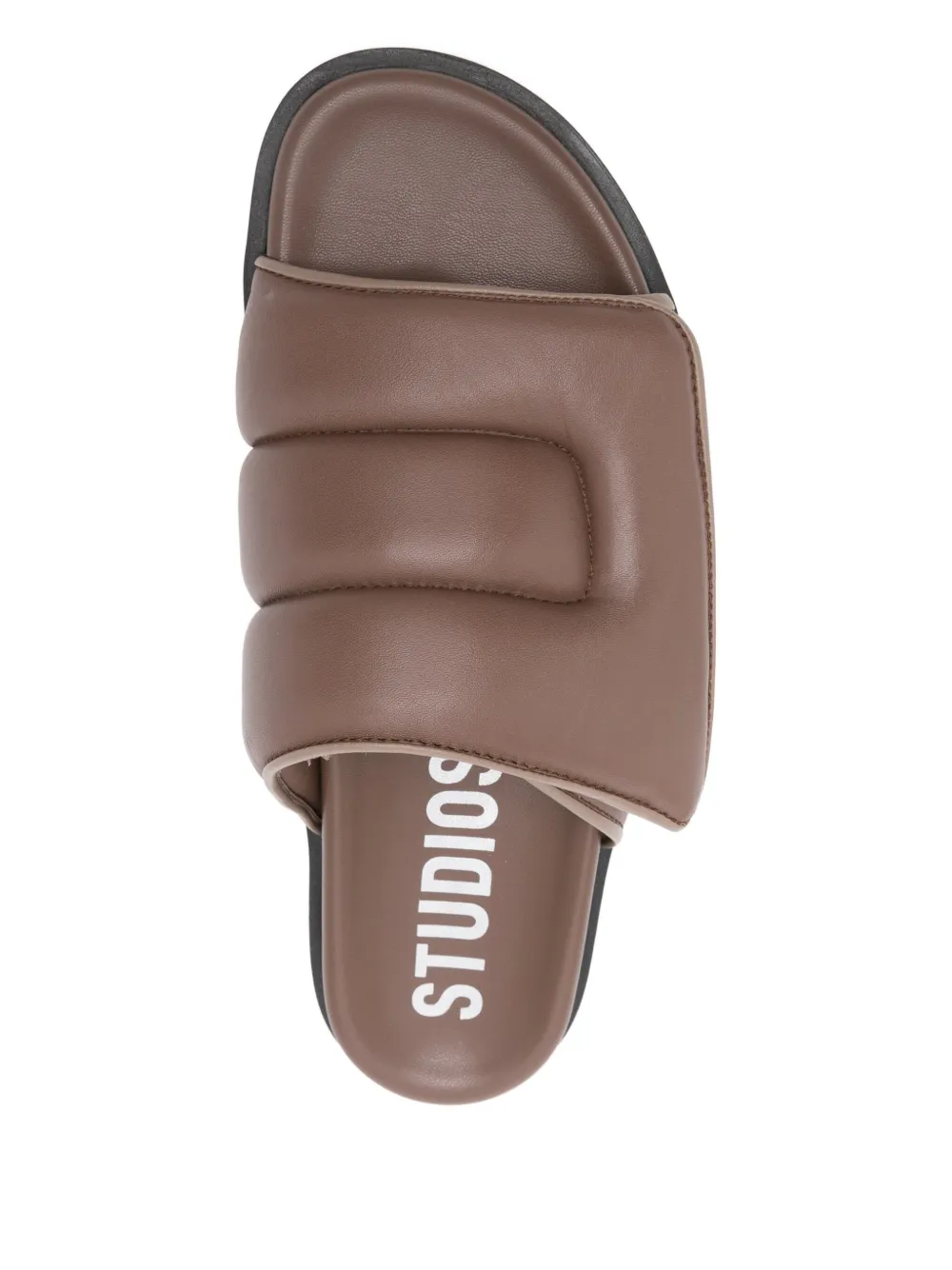 Copenhagen padded-strap leather sandals Brown