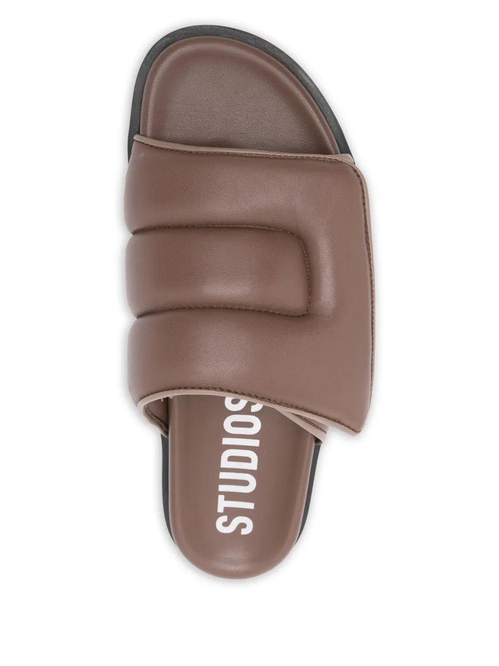 Copenhagen padded-strap leather sandals Brown