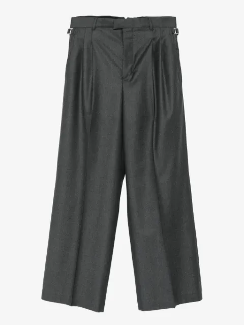 AMI Paris pleated tab trousers