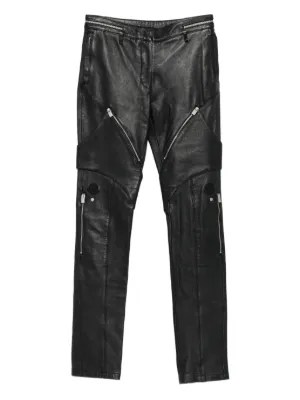 【関税&送料込】Moncler Black Polyester Blend Palazzo Pant Moncler Men's Matte Black Belted Twill Trousers | Neiman Marcus