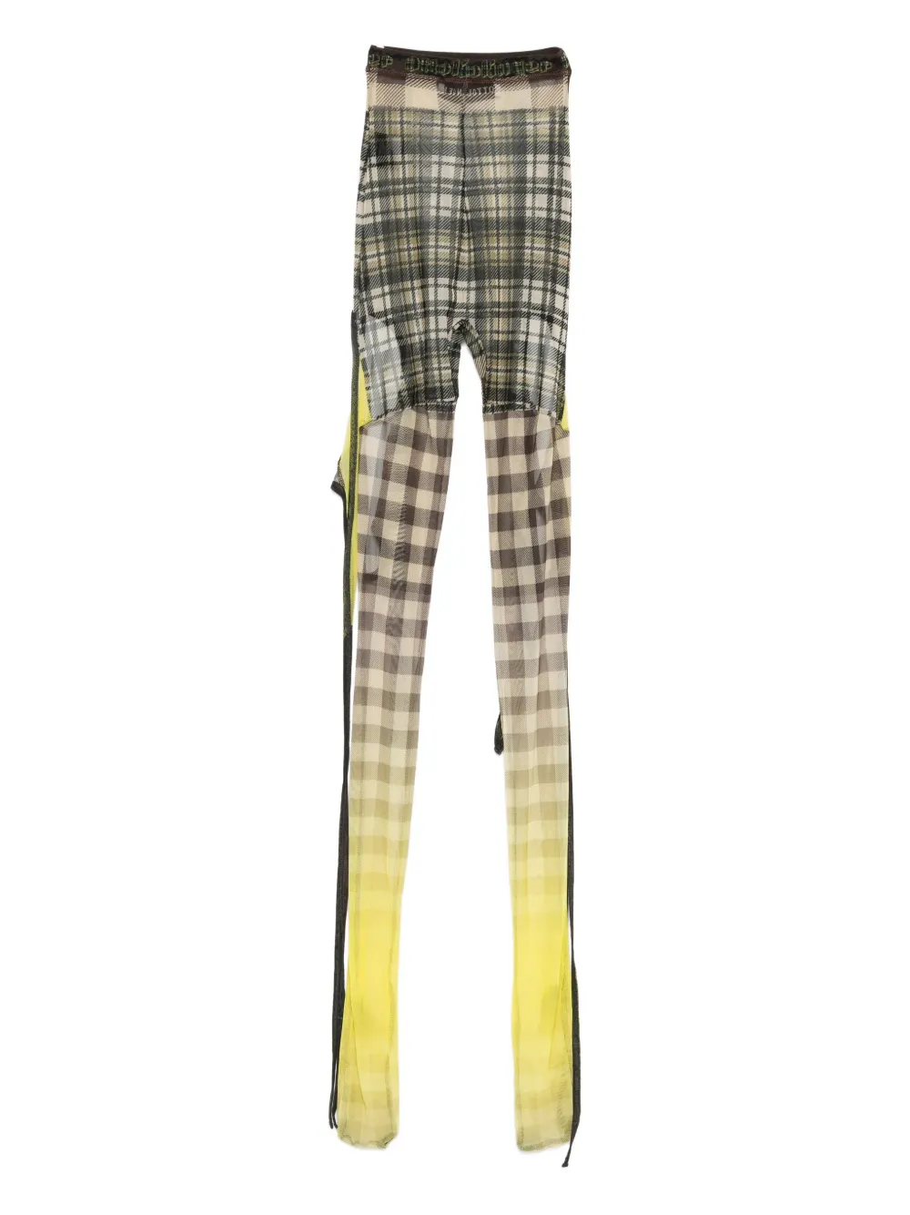 Ottolinger Plaid-pattern Tights In Multi