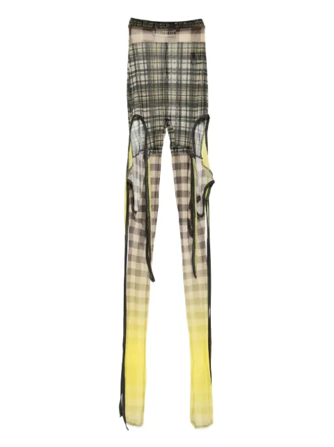 Ottolinger plaid-pattern tights