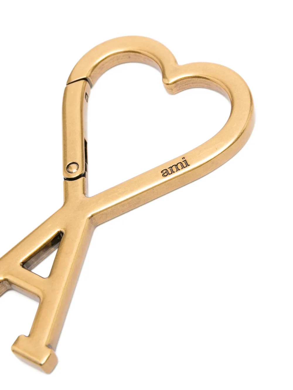 AMI Paris Hartvormige sleutelhanger Goud