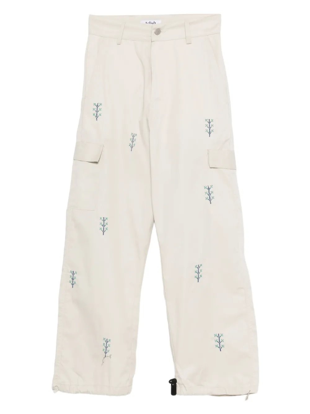 Shajar embroidered cargo trousers