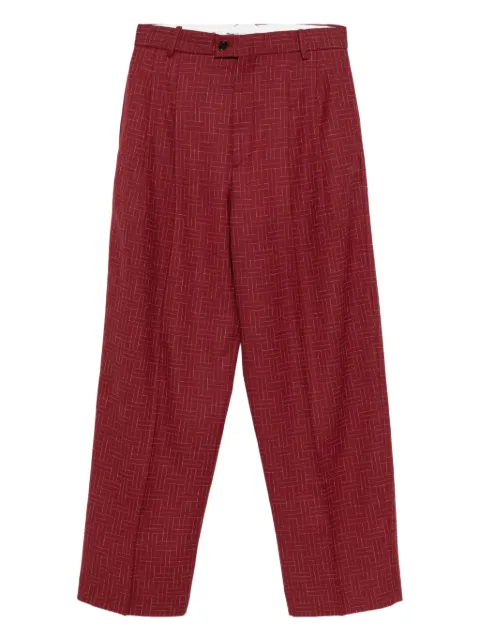 Kenzo pantalones con motivo de cuadrícula