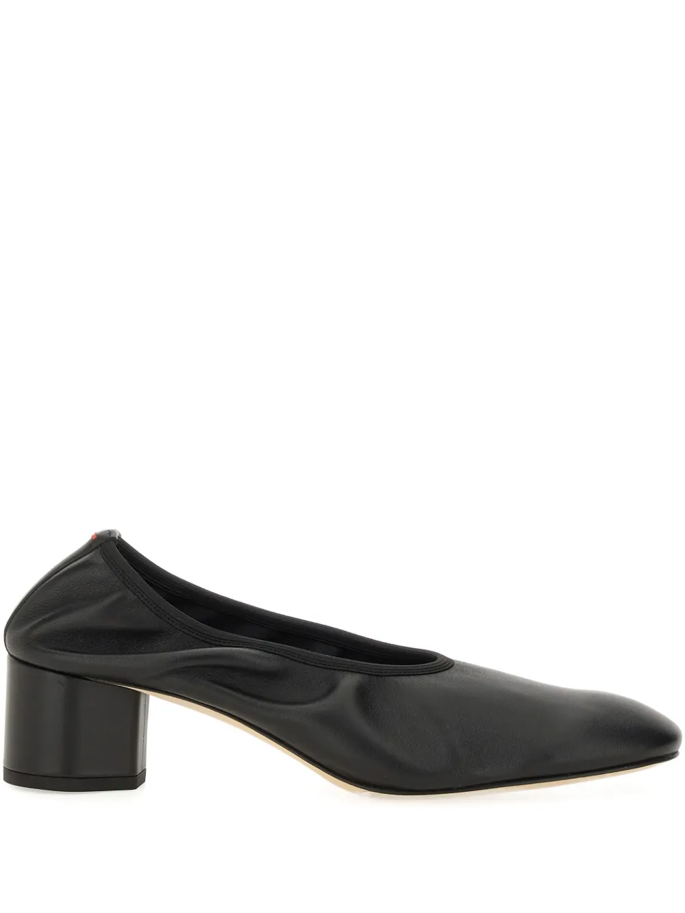 Aeyde 45mm Gemma Block-heel Pumps In Black