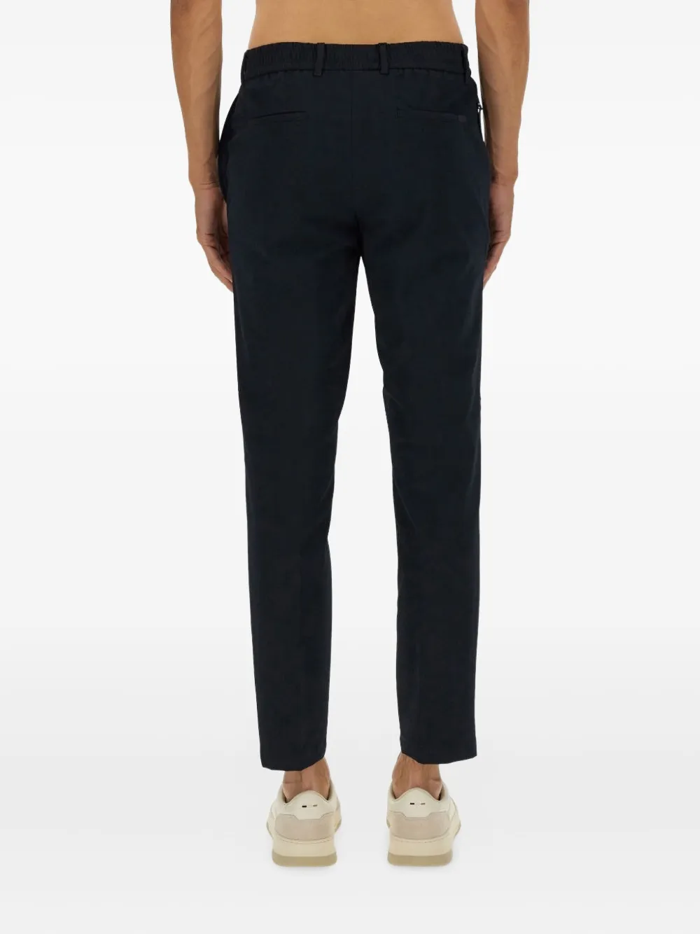 BOSS Broek met logo Blauw