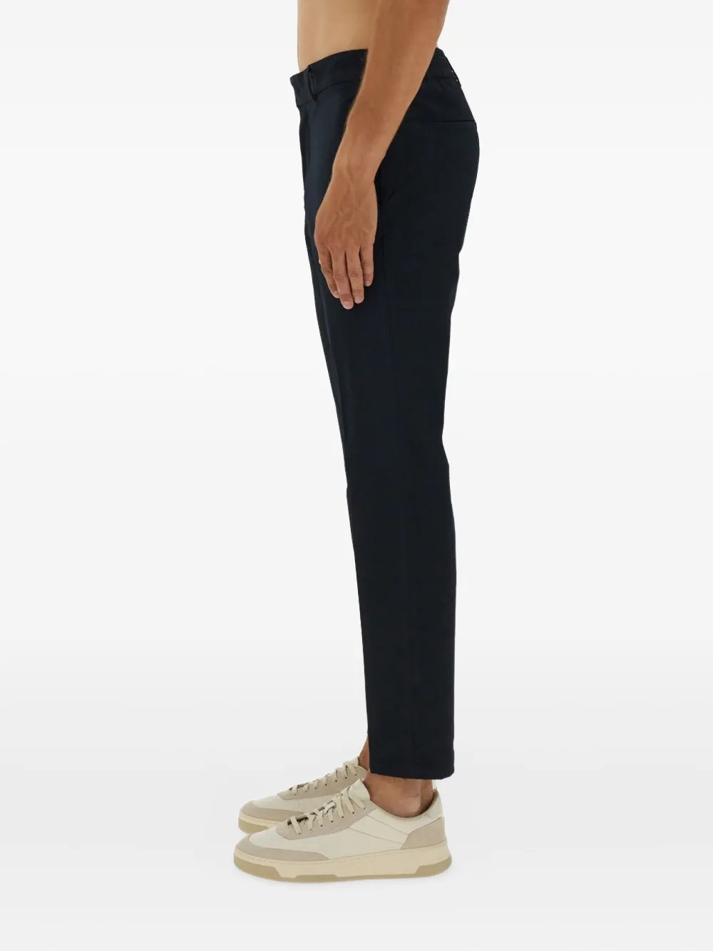 BOSS Broek met logo Blauw
