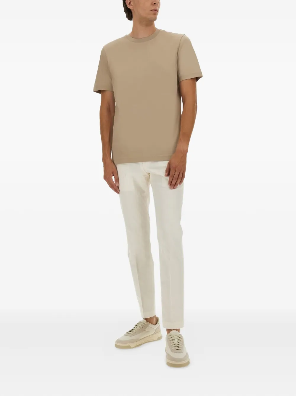 BOSS crew-neck T-shirt - Beige