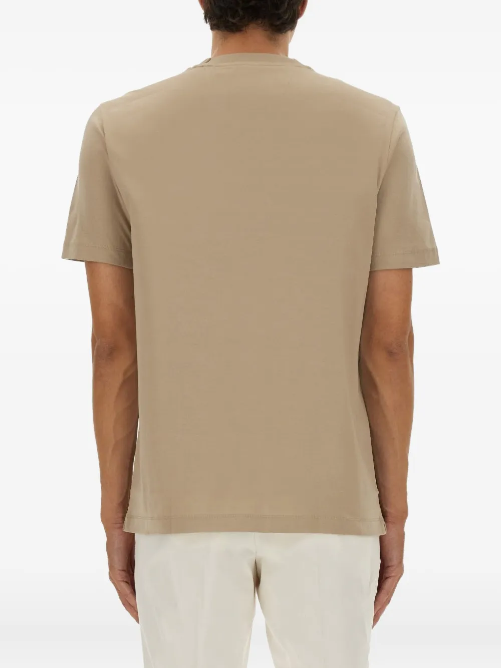 BOSS T-shirt met ronde hals Beige