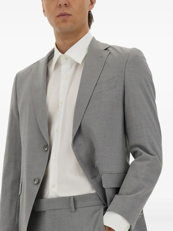 BOSS ストレッチ スリムスーツ | グレー | FARFETCH JP
