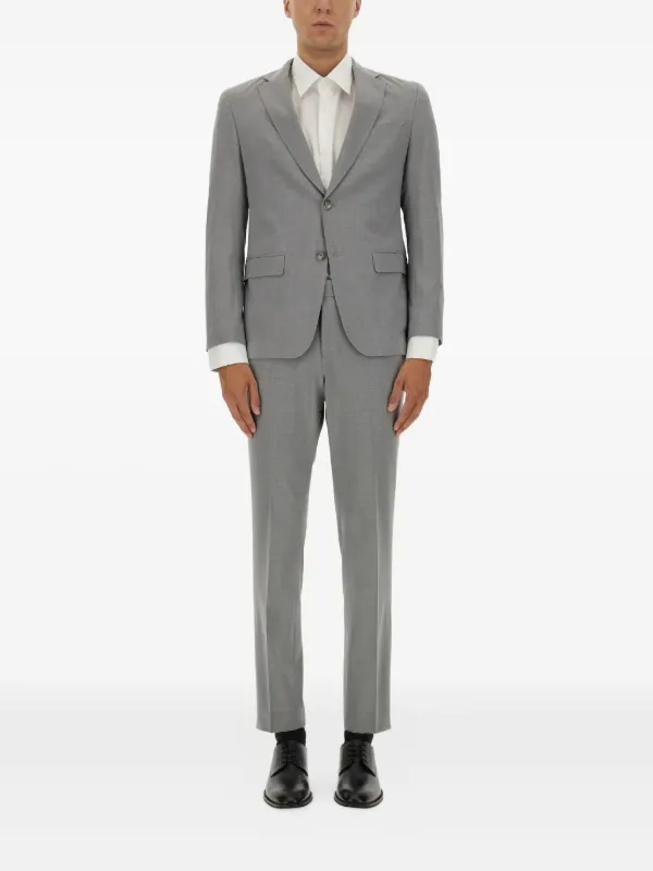 (美品) HUGO BOSS グレー ストレッチスーツ BOSS ストレッチ スリムスーツ | グレー | FARFETCH JP