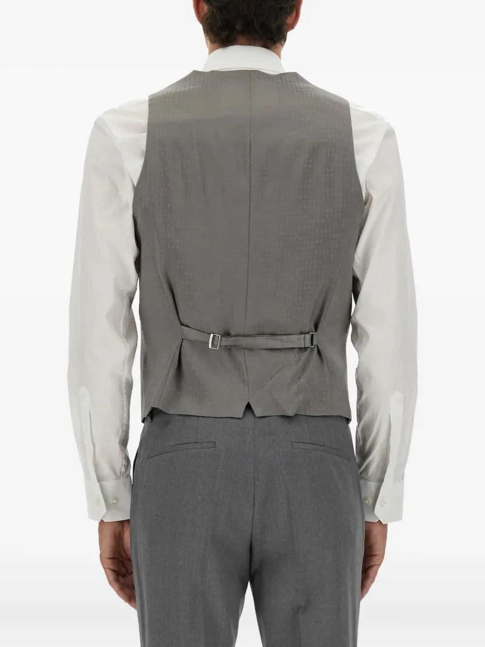 BOSS Huge gilet met knopen Grijs