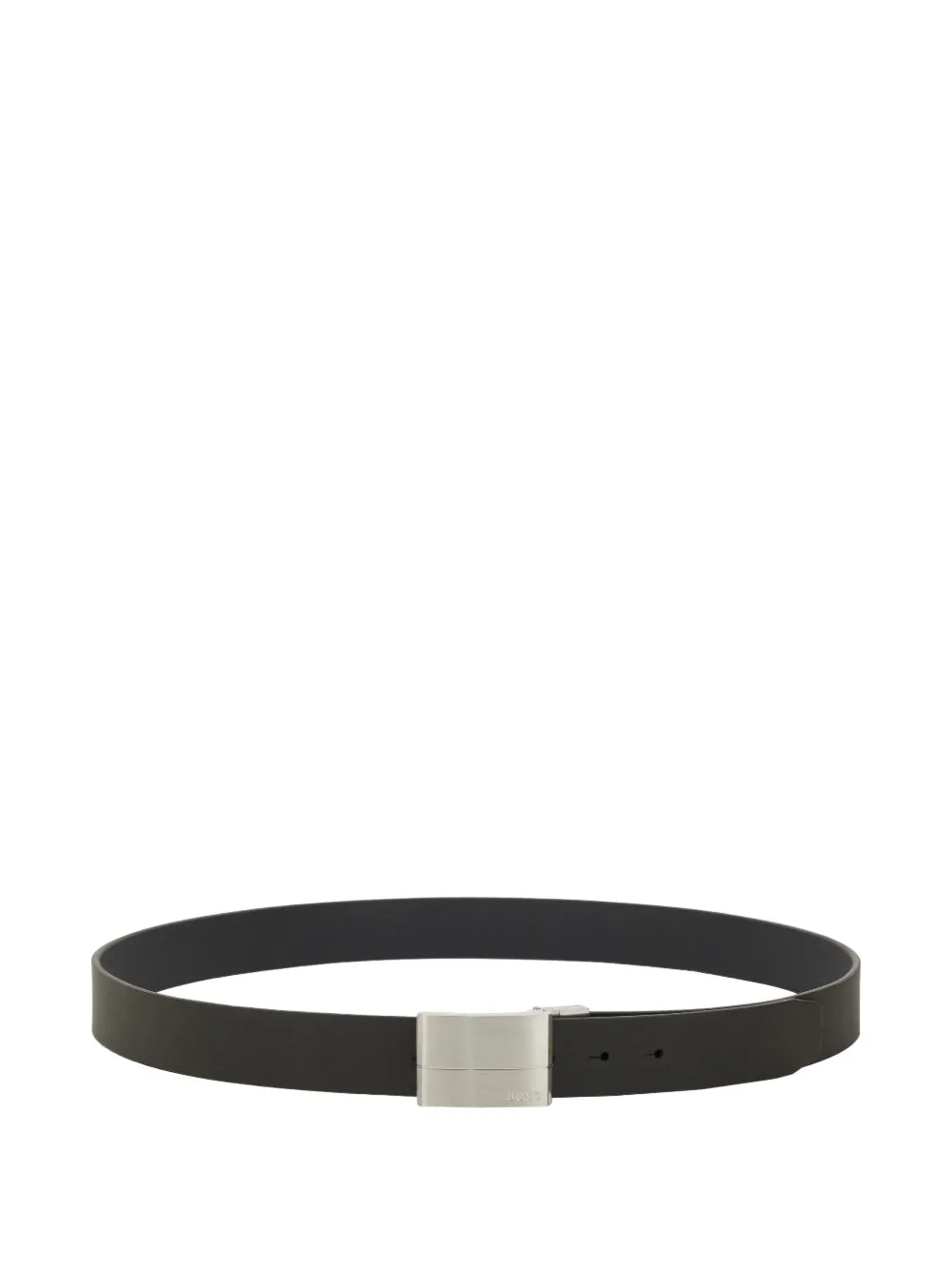 BOSS square-buckle belt - Zwart